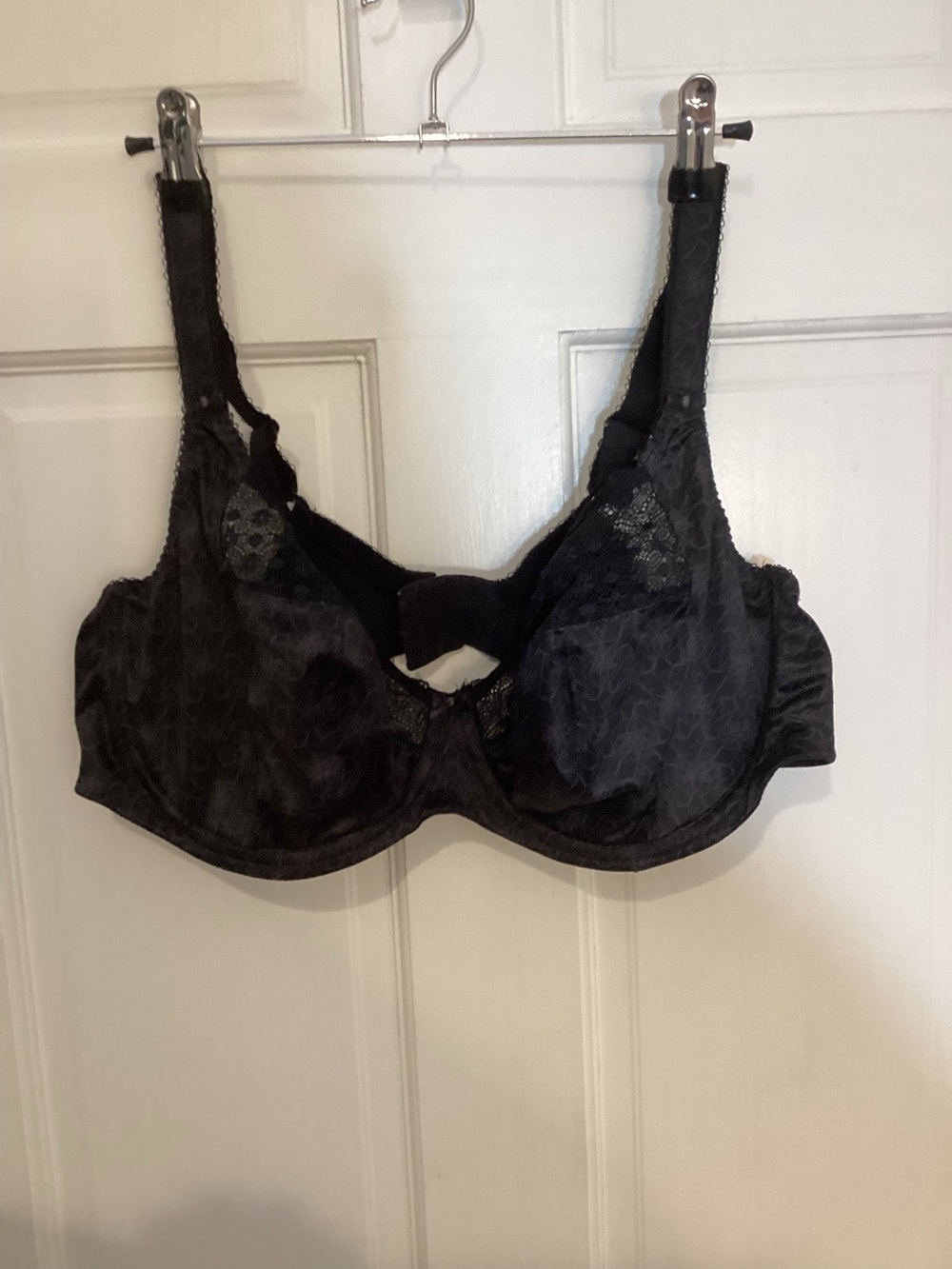 Elomi EL4340BLK Women’s Black Underwire Full Coverage Bra Size 42DDD Lace